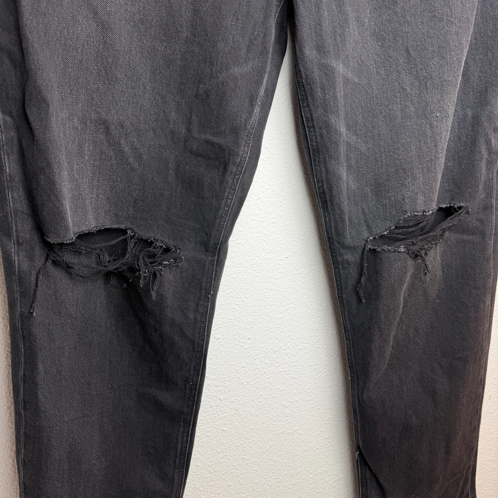 American Eagle Strigid Mom Jeans Destroyed Black 14 NWT - Picture 5 of 14